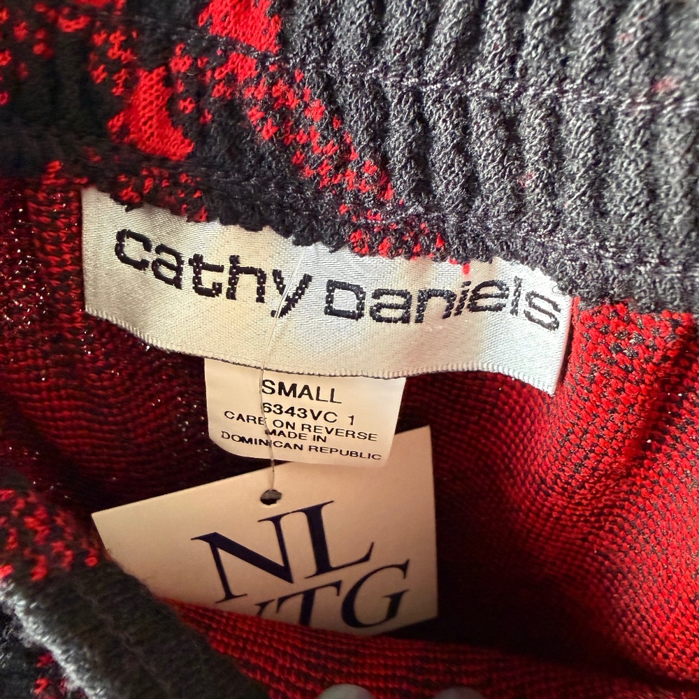 Vintage Black and Red Plaid Skirt